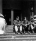 Three Officers on step   He