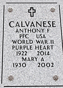 Anthiny F. Calvanese grave marker