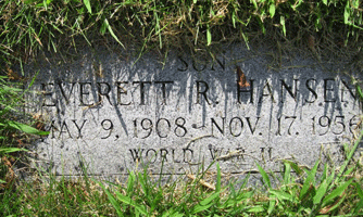 Everett R. Hansen Grave Marker