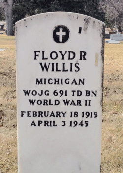 Floyd R. Willis Grave Marker