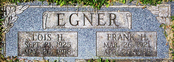 Frank H. Egner Grave Marker