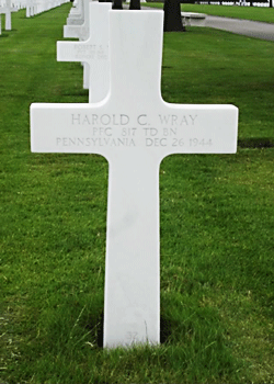 Harold C Wray Grave Marker