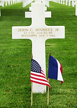 John G Minniece Jr Grave Marker