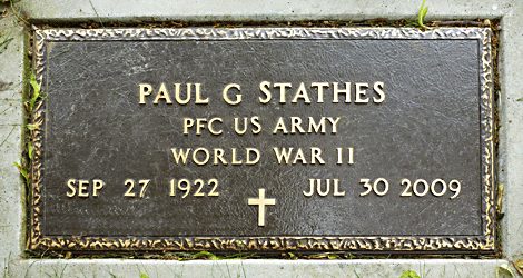 Paul G. Stathes grave marker