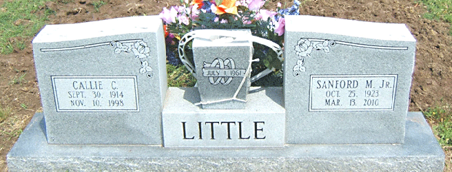 Sanford M. Little Jr. Grave marker 2