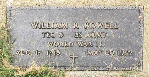 William R. Powell Grave Marker