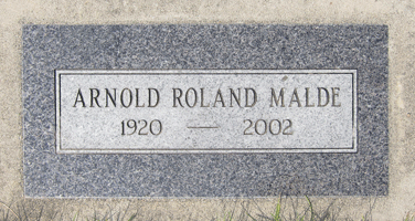 Arnold R. MAlde 3