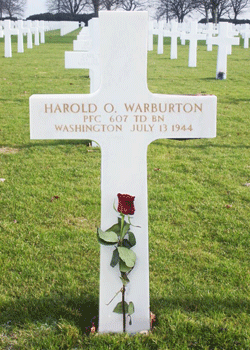 Harold O Warburton Grave marker 3